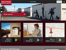 Tablet Screenshot of freeport-selfstorage.com